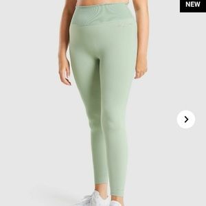 Whitney Simmons x Gymshark Moss Green leggings